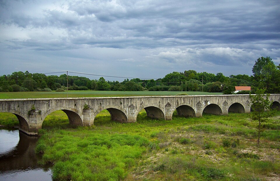 Inundation bridge over the Lužnice in Stará Hlína